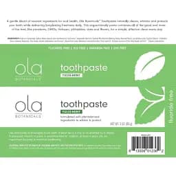 Зубна паста Dr. Mercola Toothpaste with Tulsi без фториду м`ятна 85 г - мініатюра 2