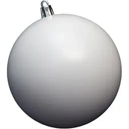 Ялинкова куля Linhai D10 см білий матовий пластик (891794)