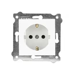 Механизм розетки EXEN врезной с/к Белый