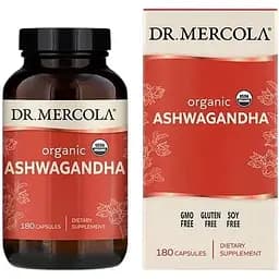 Натуральна добавка Dr. Mercola Ashwaganda, 60 капсул