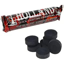 Уголь Holland для кальяна древесный таблетка 40мм 10шт (10530)