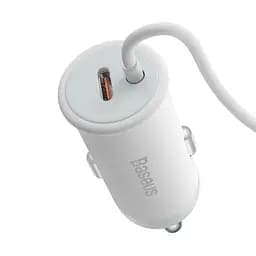 Автотримач з бездротовою зарядкою Baseus CW01 Magnetic Wireless 40 W (SUCX040102) білий - мініатюра 3