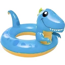 Надувной круг для детей Intex 59221 NP Веселый Динозавр. Размером 107x58см, от 3 до 6 лет