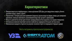 Бур по бетону Alloid Building Tools SDS-plus S4 Quadro 16x310 мм (CH-16310) - мініатюра 6