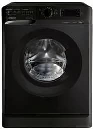 Пральна машина Indesit з фронтальним завантаженням OMTWE81283KEU, 8кг, 1200, A+++, 60см, Дисплей, Інвертор, Чорний (OMTWE81283KEU)