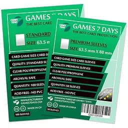 Аксессуар Games 7 Days Набор протекторов для карт Games7Days 63.5 х 88 мм Card Game, 50 шт. PREMIUM 7 шт. (GSD-026388-6)