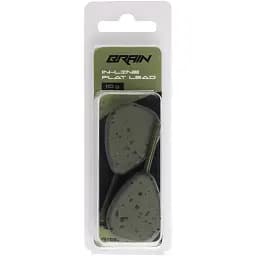 Грузило Brain In-Line Flat Lead 110g 2шт/уп Green - мініатюра 2