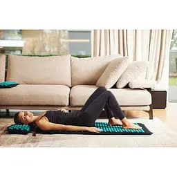 Килимок акупунктурний з подушкою 4FIZJO Eco Mat XL Аплікатор Кузнєцова 4FJ0514 Black/Blue (P-5907739317452) - мініатюра 3
