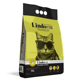 Бентонитовый наполнитель Lindocat с гранулами крупного размера классический без аромата 10 л