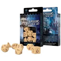 Набір кубиків Classic RPG Beige & burgundy Dice Set , 7 шт. (SCLE87)