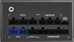 Блок живлення 1050 Вт, GameMax RGB 1050 PRO, Black, модульний, 80+ Gold, Active PFC, 14 см з ARGB підсвічуванням - мініатюра 6