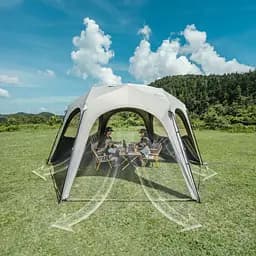 Тент для кемпінгу Naturehike CNK230WS014 4.6 м x 4,0 м бежевий - мініатюра 9