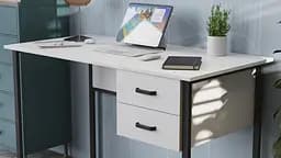 Комп'ютерний стіл Ferrum-decor Таккота 75x140x60 чорний ДСП Білий 16мм (FRD-101926)