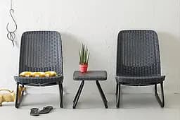 Комплект садових меблів Keter Rio Patio Set графіт - мініатюра 2