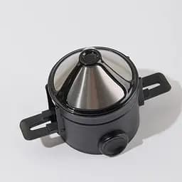 Пуровер/воронка/фільтр для ручного заварювання кави багаторазова Semi Coffee Maker, Black - мініатюра 2
