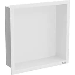 Полка в ванную Nett YW-29, встроенная металлическая 30 см белая