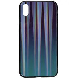 Чехол-накладка Toto Aurora Print Glass Case Apple iPhone X/XS Blue
