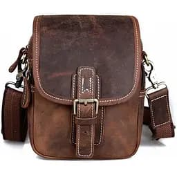 Винтажная кожаная сумка (чехол) Tiding 16.5х7х20 см sum0028246