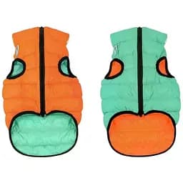 Курточка для животных Airy Vest Lumi двусторонняя L 55 мятно-оранжевая (2293)