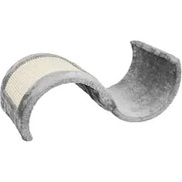 Когтеточка Trixie для котов Волна, плюш, 39х28х50 см, серая (43262)