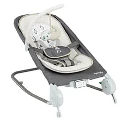 Шезлонг Ingenuity Parker-Chambray з технологією м’якого масажу Happy Belly темно-сірий (16853)