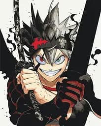 Картина за номерами Чорна конюшина Аста Black Clover Asta 40х50 см PN BC A