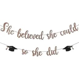 Розовое золото Выпускного вечера Колледжа Украшения 2023