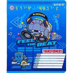 Зошит учнівський "Transformers" Kite TF22-232 12 аркушів (4063276127709)(SC)