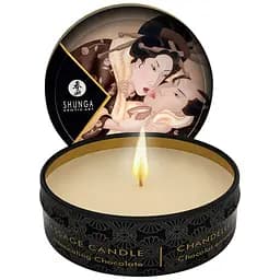 Массажная свеча Shunga Mini Massage Candle Intoxicating Chocolate с афродизиаками 30 мл