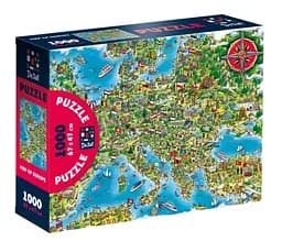 Пазли De.tail Мапа Європи, 1000 деталей, DT1000-16