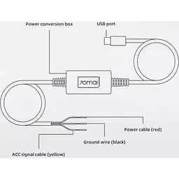 Кабель режиму паркування 70Mai Hardware Kit Midrive UP03 [123823] - мініатюра 3