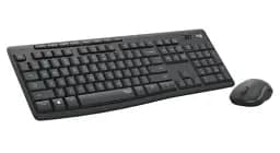 Комплект бездротовий Logitech MK295, Graphite, клавіатура + миша, вологозахищена конструкція, технологія "SilentTouch" (920-009800) - мініатюра 2