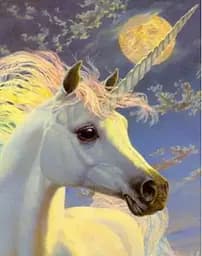 Алмазна мозаїка на підрамнику Єдиноріг 40×50 см 71318_BGLE