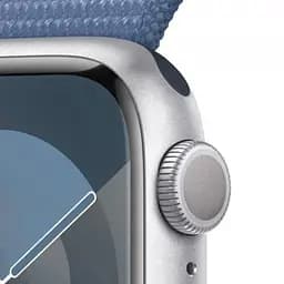 Смарт-годинник Apple Watch Series 9 GPS 41mm Silver Aluminum Case with Winter Blue Sport Loop (MR923) - мініатюра 3