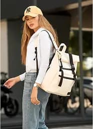 Рюкзак ролл Sambag унисекс RollTop LTT белый 41 x 30 x 16 см (24238008)