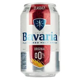 Пиво Bavaria, безалкогольное, ж/б, 0,33 л