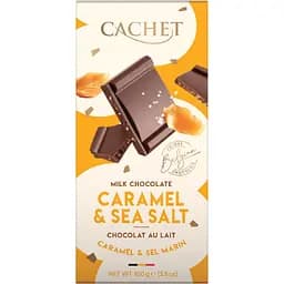 Шоколад молочний Cachet Caramel & Sea Salt 300 г 