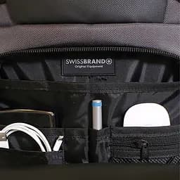 Сумка-рюкзак Swissbrand Houston 21 Grey (SWB_BL21HOU603U) - мініатюра 5