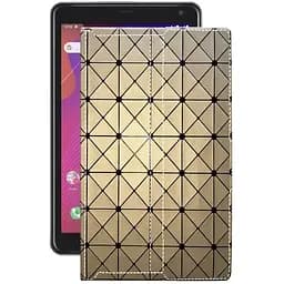 Чехол StatusCASE из экокожи для планшета Prestigio Q Pro Золотой ромб