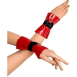 Плісовані манжети на руки Art of Sex - Eva, колір червоний