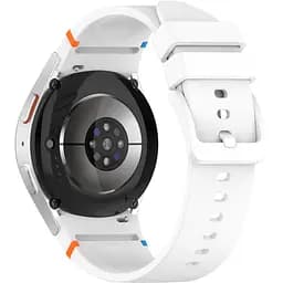 Ремінець для Samsung Galaxy Watch 4 44mm - білий ширина кріплення 20мм силікон Watchbands Seven (W48-7WB81478296)