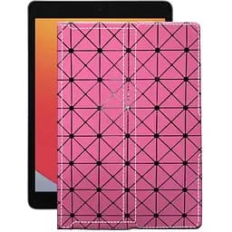Чохол StatusCASE з екошкіри для планшету Apple iPad 7 10.2 (2019) Рожевий ромб
