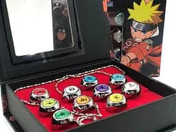 Набор колец Наруто Naruto 10 шт N.22.91