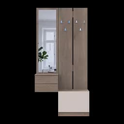 Передпокій Doros Сола 2+3 Канноло/Кашемір ДСП / дзеркало 105х40х215 (42005234) - мініатюра 6