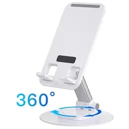 Підставка для планшетів WIWU ZM109 Desktoop Rotation Stand White - мініатюра 3