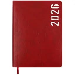 Ежедневник датированный Buromax Mind 2026 A5 искусственная кожа красный (BM.21152-05)