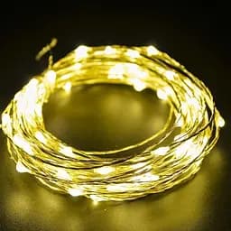 Світлодіодна гірлянда Sun Lamp Крапля Роси 100 LED 10м тепле біле світло оптом  - мініатюра 3