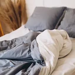 Комплект постельного белья Кретон 100% хлопок серо-голубой Summer sky - двухспальный