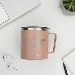 Термокружка Kite Cute but phycho 400 мл пудрова (K22-379-03-1) - мініатюра 4