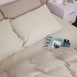 Комплект постільної білизни MirSon Milk-Cappuchino 143x210 см бежевий (2200009659454) - мініатюра 4